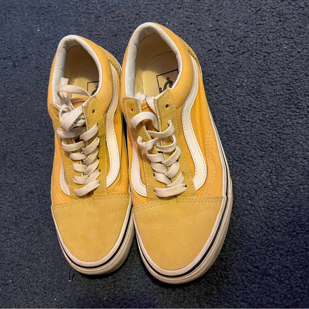 Used Yellow Old Skool Vans Womens 6.5